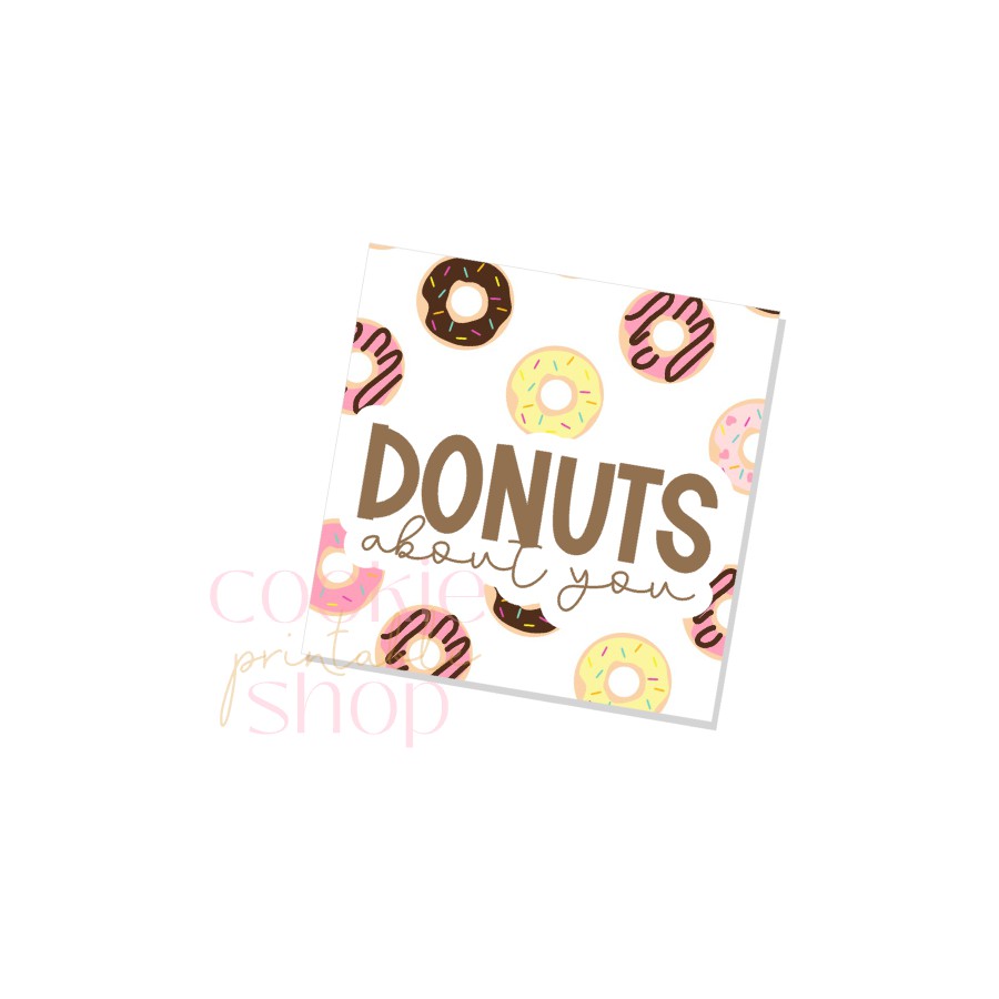 donuts about you tag - digital download