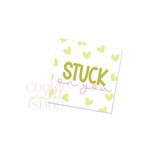 stuck on you tag - digital download