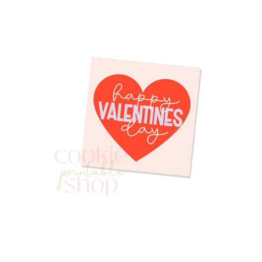 happy valentines day tag - digital download