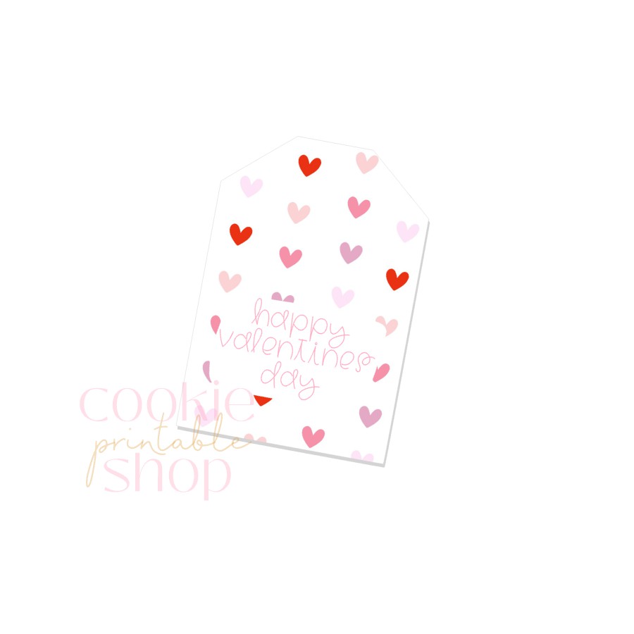 happy valentines day tag - digital download
