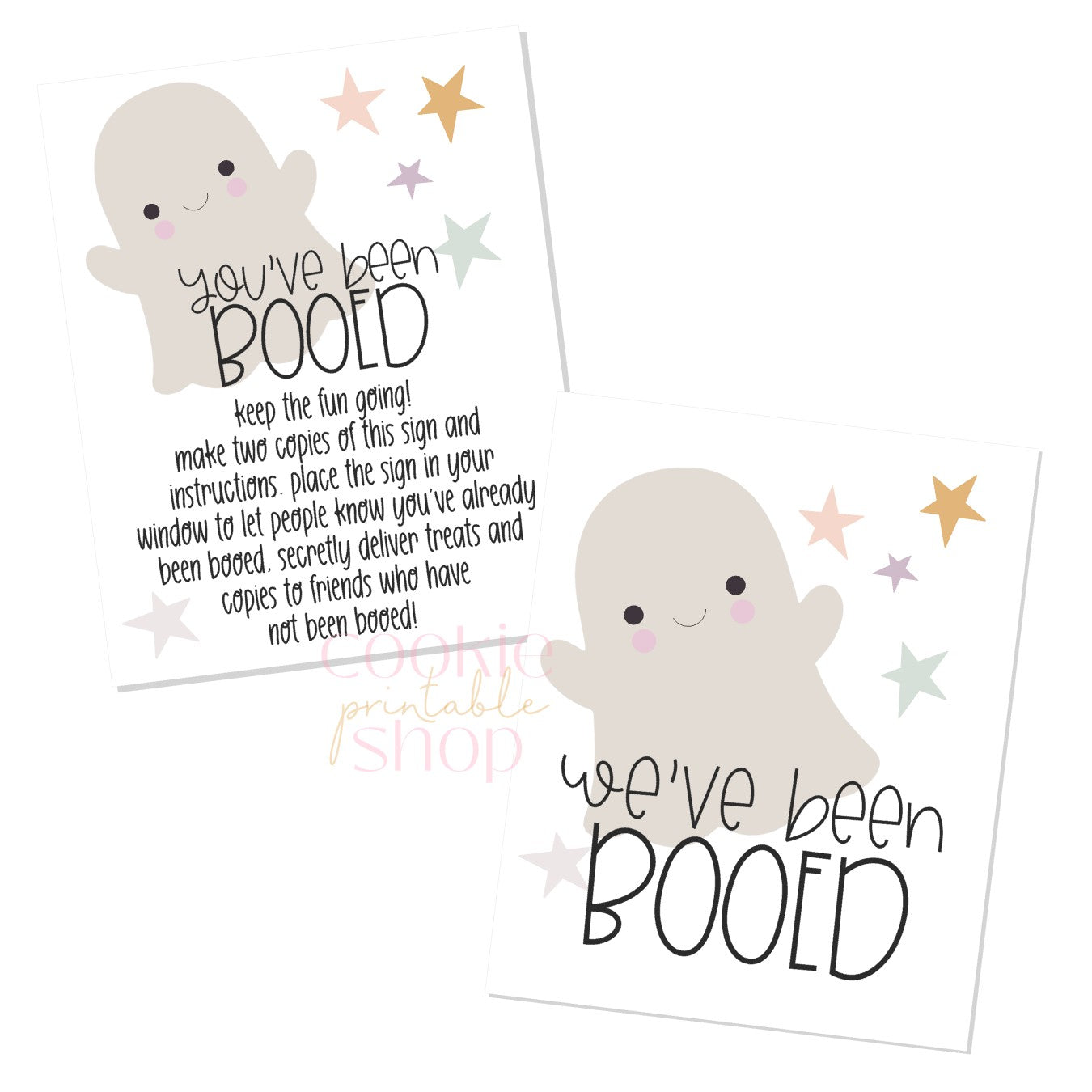 you've been booed printables - digital download
