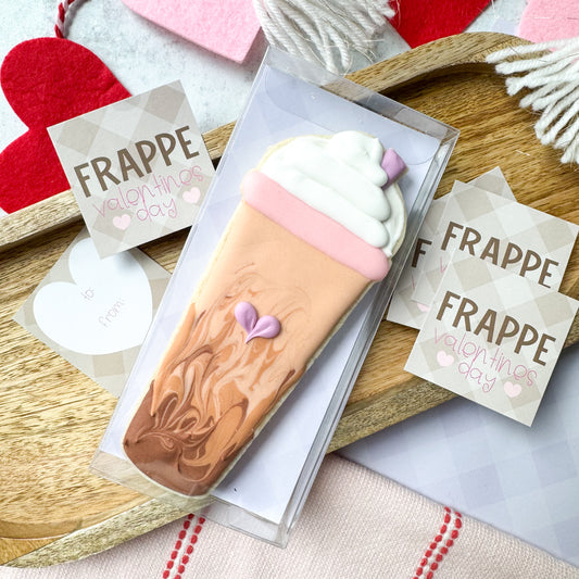 frappe valentines day square tags - pack of 24