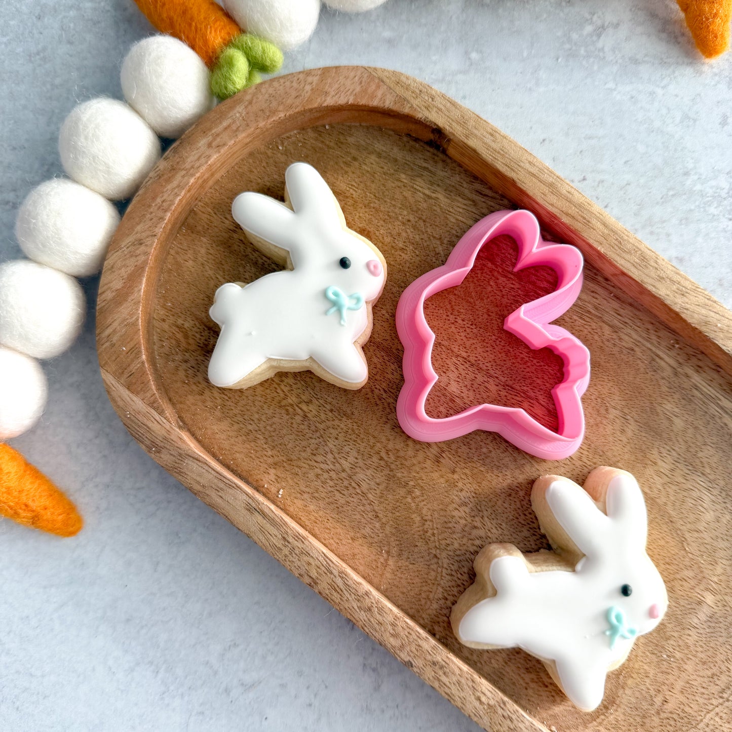 mini hopping bunny cookie cutter