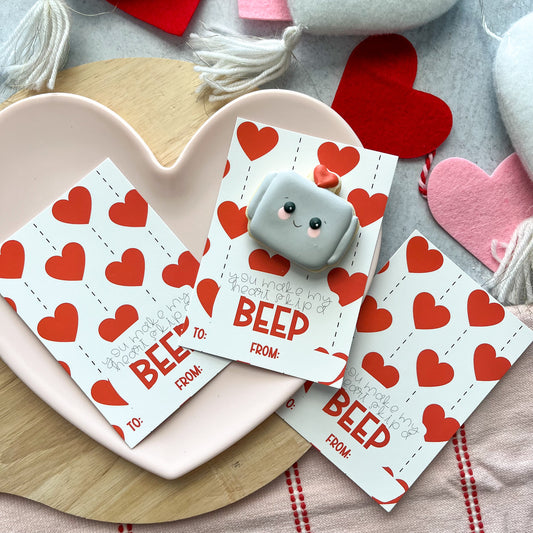 you make my heart skip a beep 3.5x5" cookie cards - pack of 24