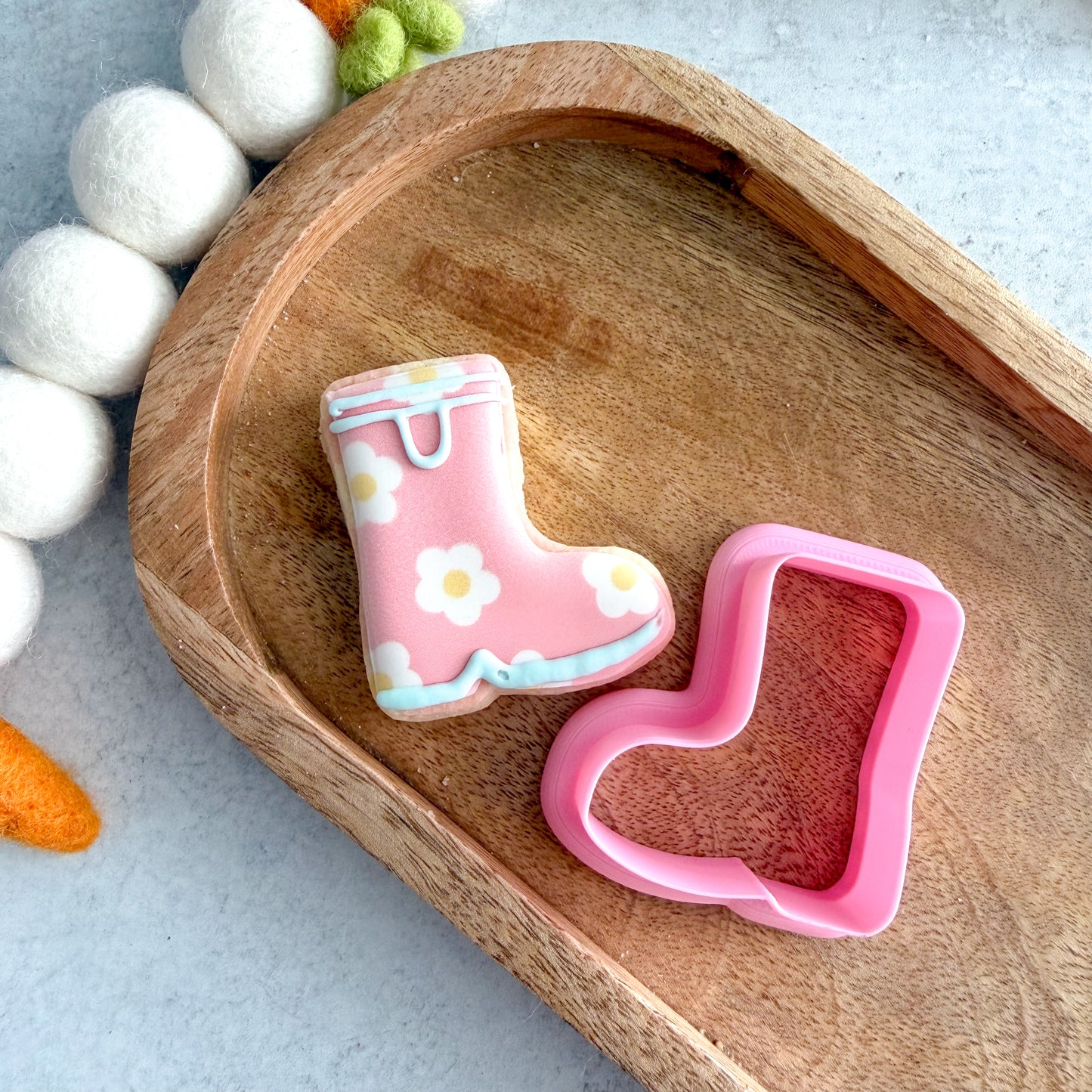 mini rainboot cookie cutter