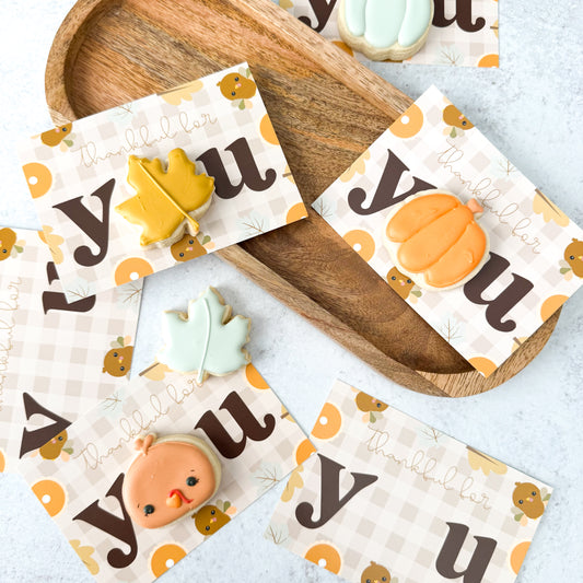 2026 horizontal thankful for you  5x3.5"  cookie cards - pack of 24