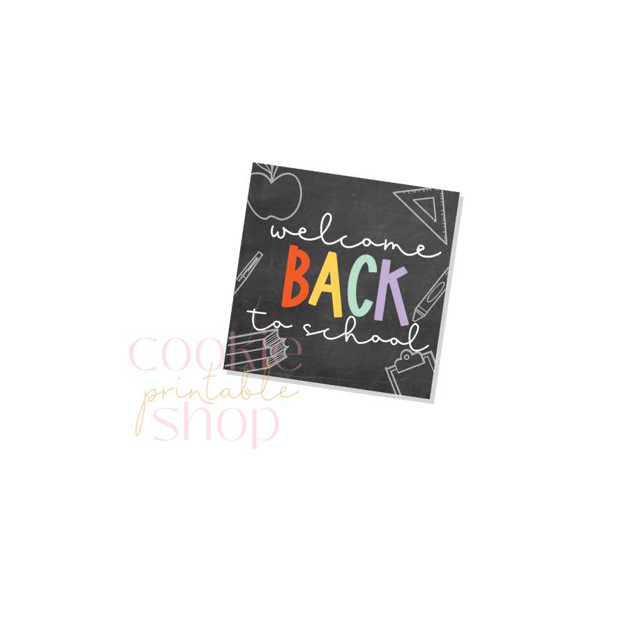 welcome back to school tag - digital download