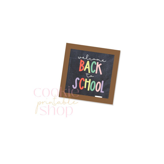 welcome back to school tag - digital download