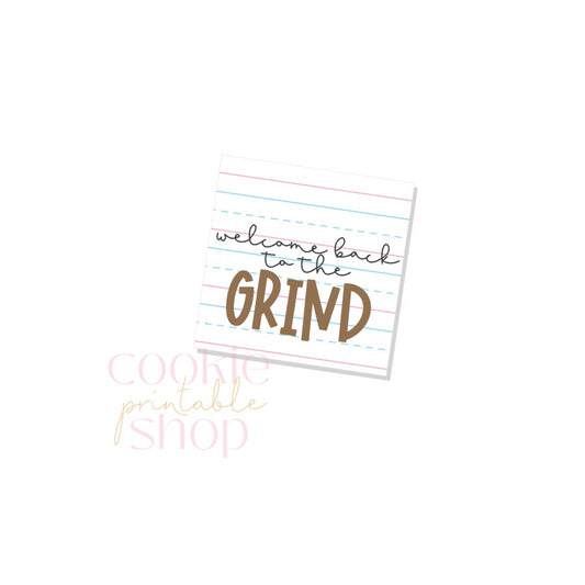 welcome back to the grind tag - digital download