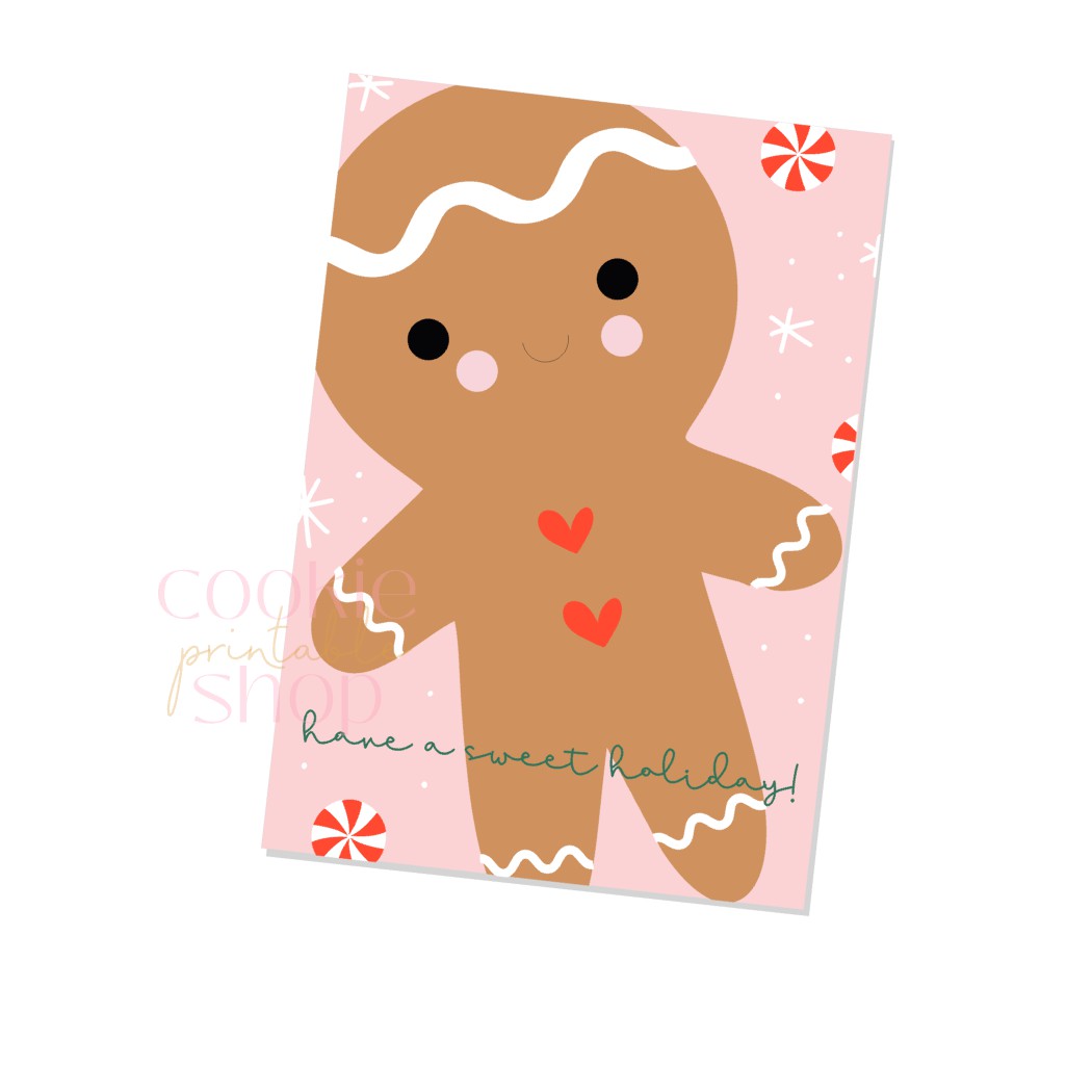 have a sweet holiday cookie card - digital download