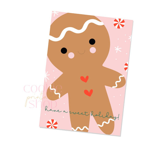 have a sweet holiday cookie card - digital download