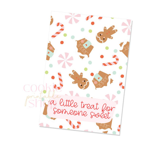 a little treat for someone sweet cookie card - digital download