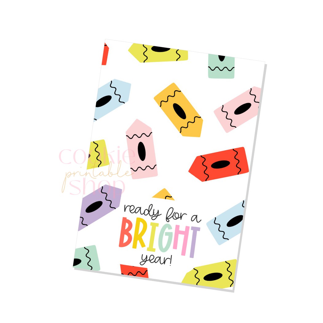 ready for a bright year cookie card - digital download