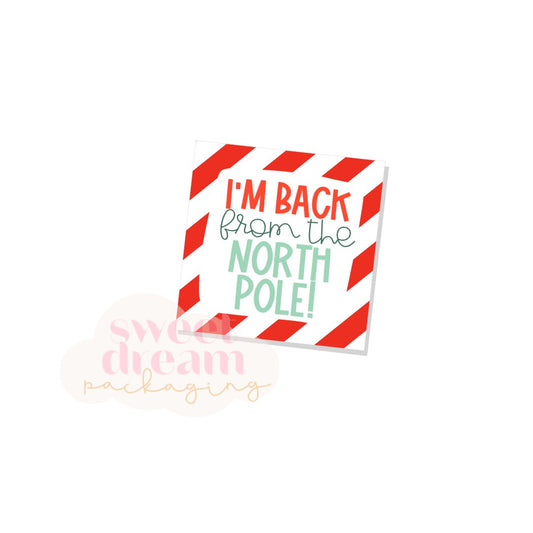 i'm back from the north pole tag - digital download