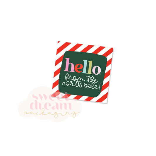 hello from the north pole tag - digital download