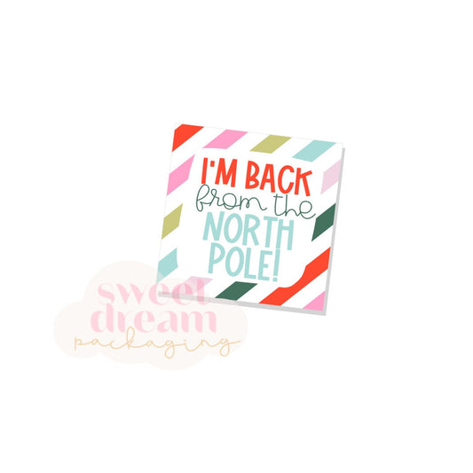 i'm back from the north pole tag - digital download