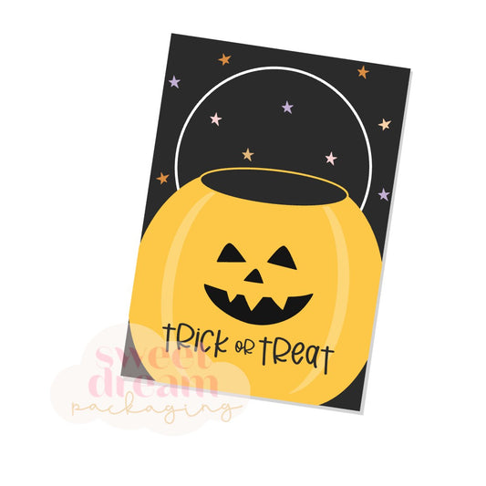 trick or treat cookie card - digital download