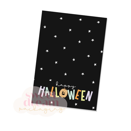 happy halloween cookie card - digital download