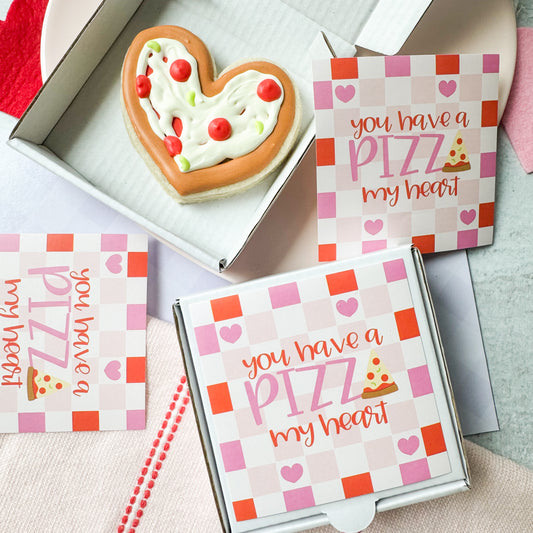 you have a pizza my heart stickers 3.5x3.5 - pack of 24