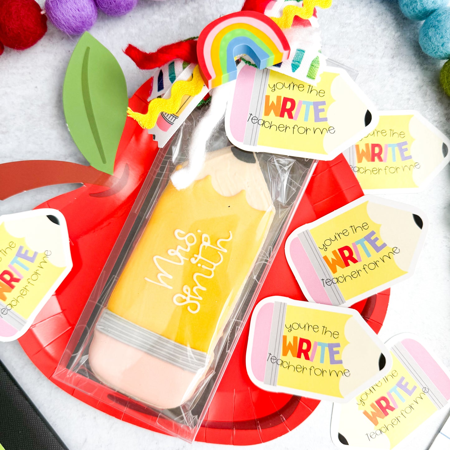 pencil shape 2x3" tags - pack of 24