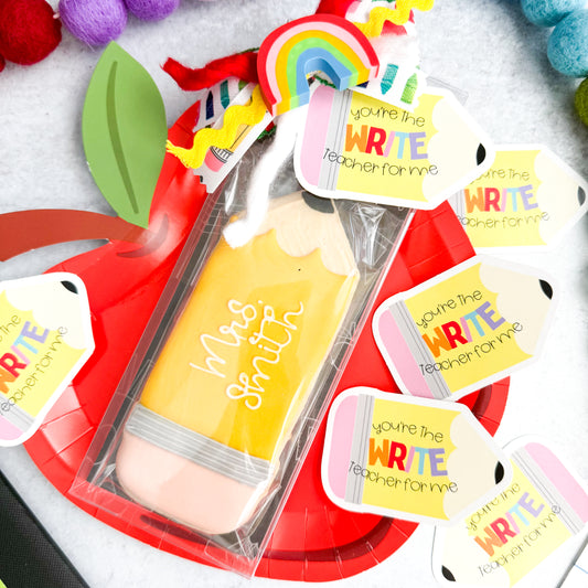 pencil shape 2x3" tags - pack of 24