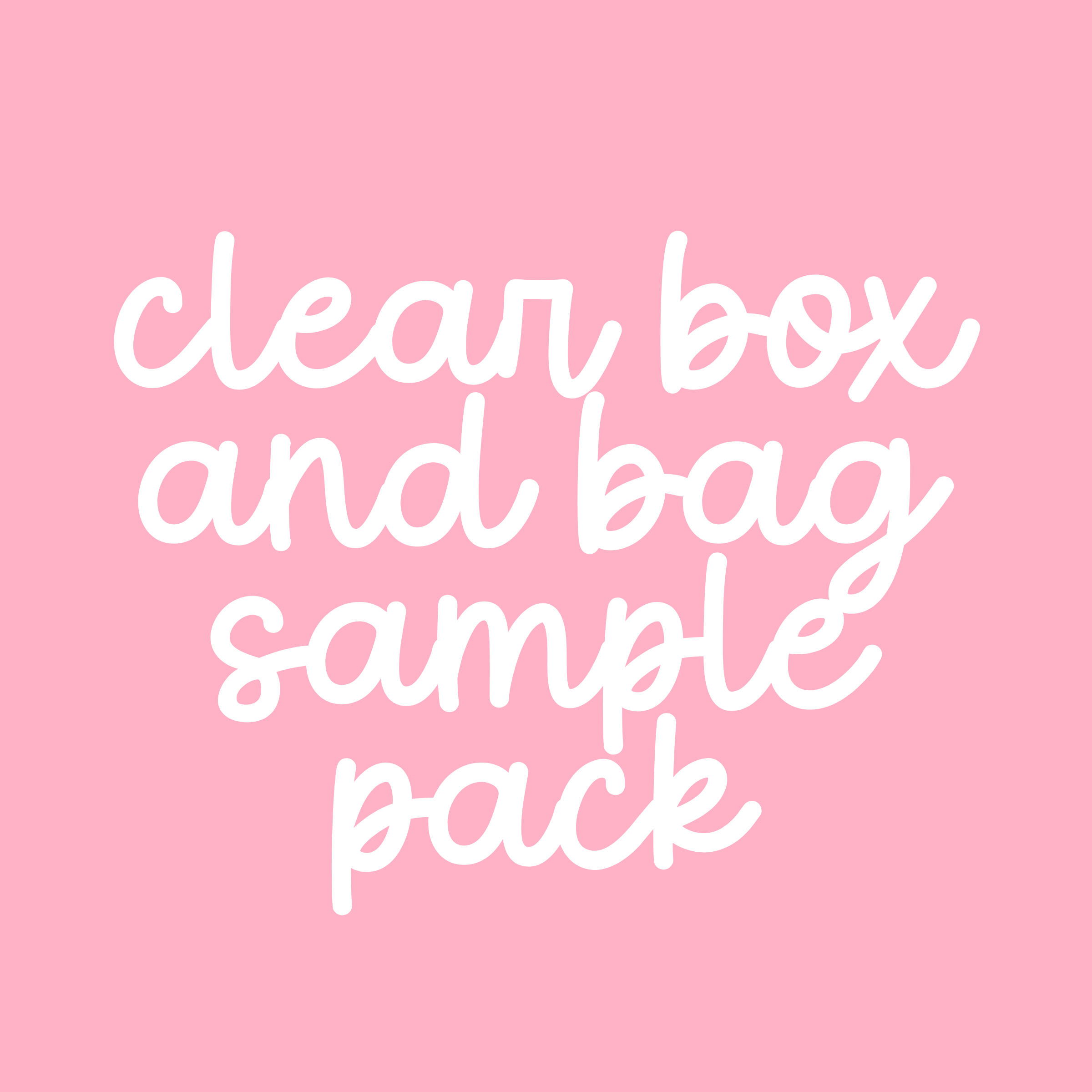 clear box & bag sample pack – Sweet Dream Packaging LLC
