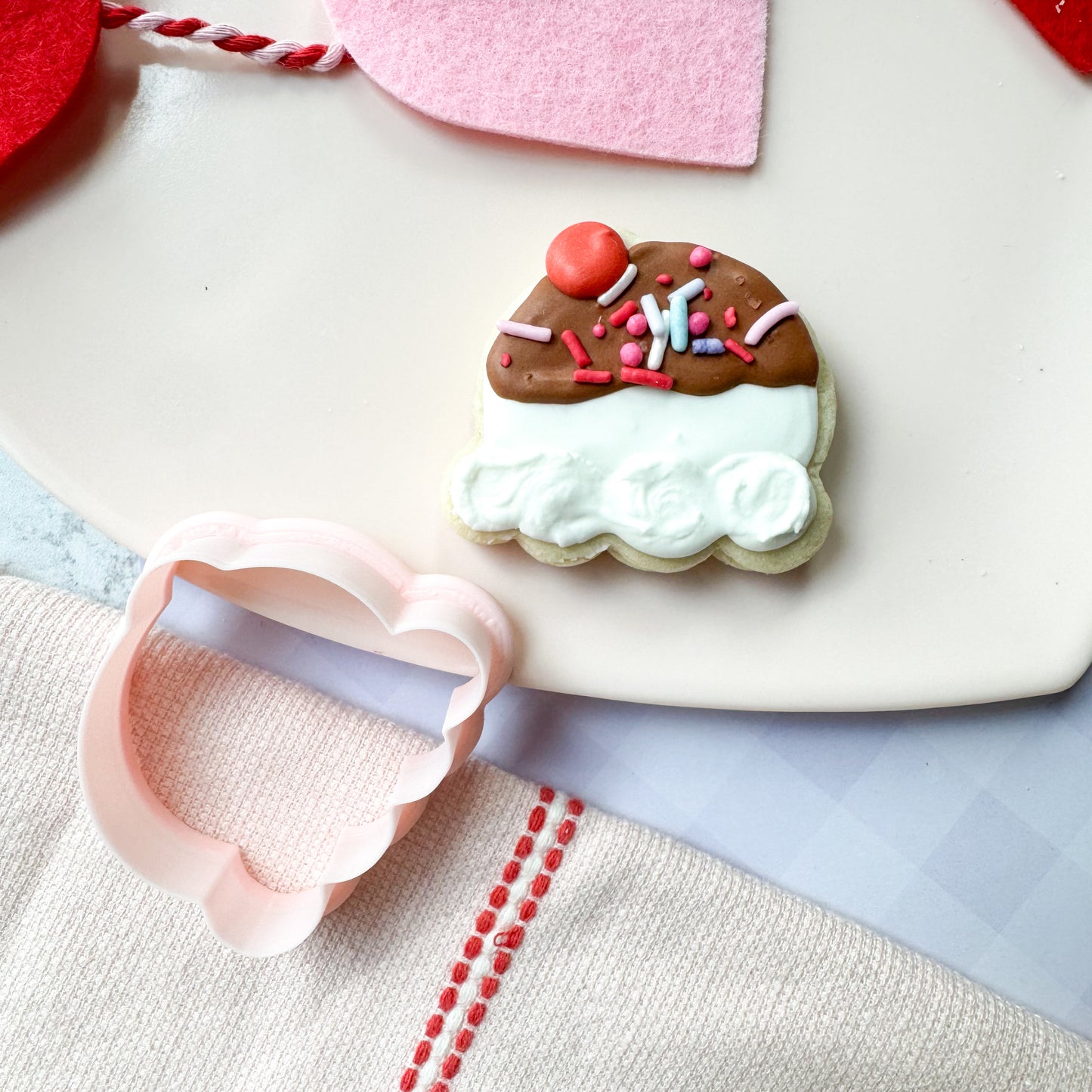 scoop with cherry mini cookie cutter