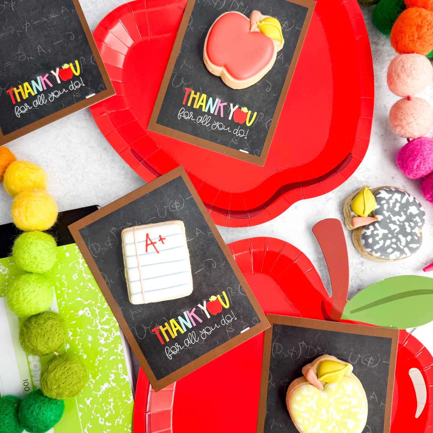 2026 thank you for all you do 3.5x5"  cookie cards - pack of 24