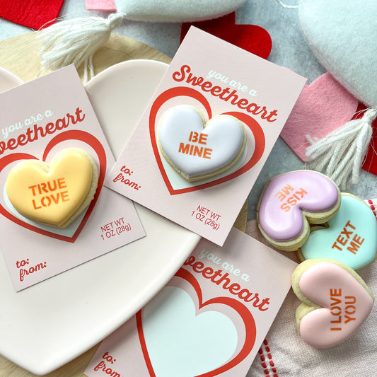 sweetheart 3.5x5" cookie cards - pack of 24