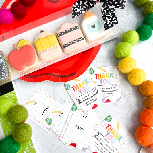 2026 teacher appreciation rounded 2.5x2" tags - pack of 24 m