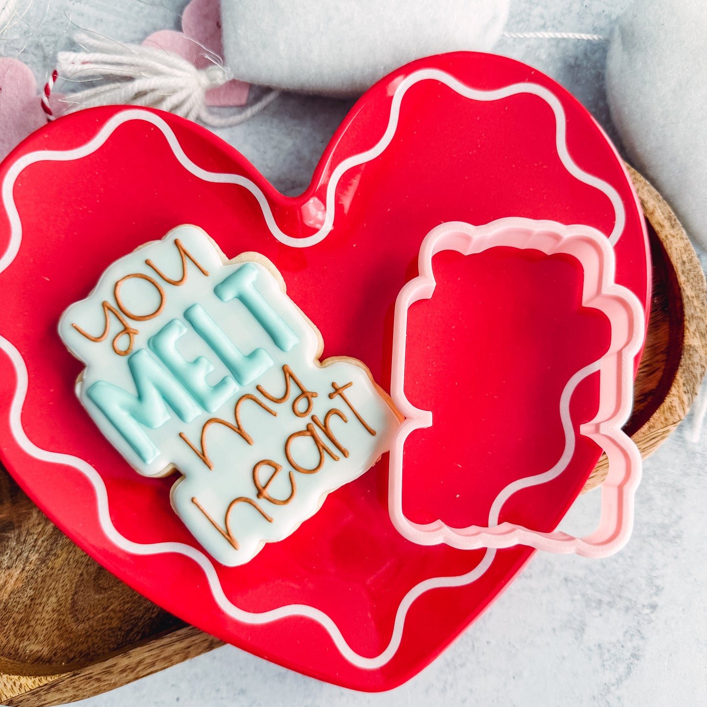 you melt my heart regular size cookie cutter