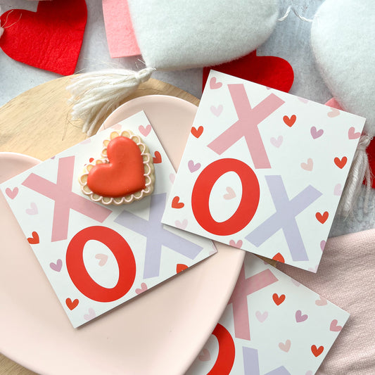 xoxo 4.5x4.5" box backer - pack of 24