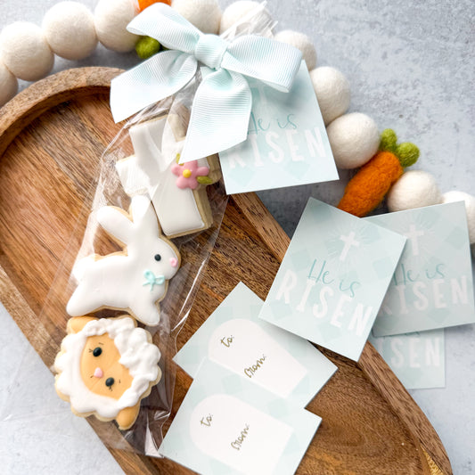 He is risen 2.5x2" tags - pack of 24