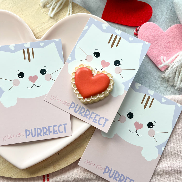 you are purrfect 3.5x5" cookie cards - pack of 24