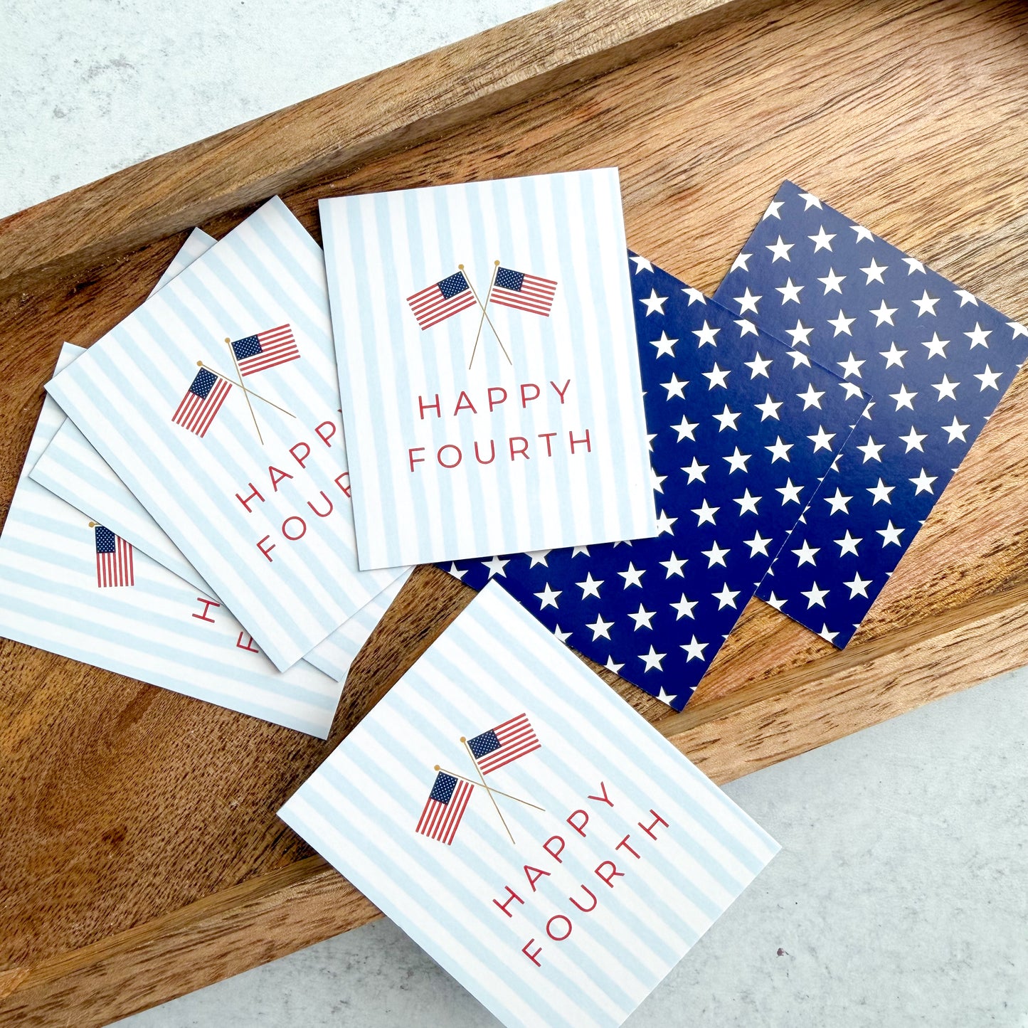 flags happy fourth 2.5x2" tags - pack of 24