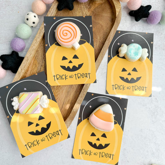 trick or treat 3.5x5" cookie cards - pack of 24