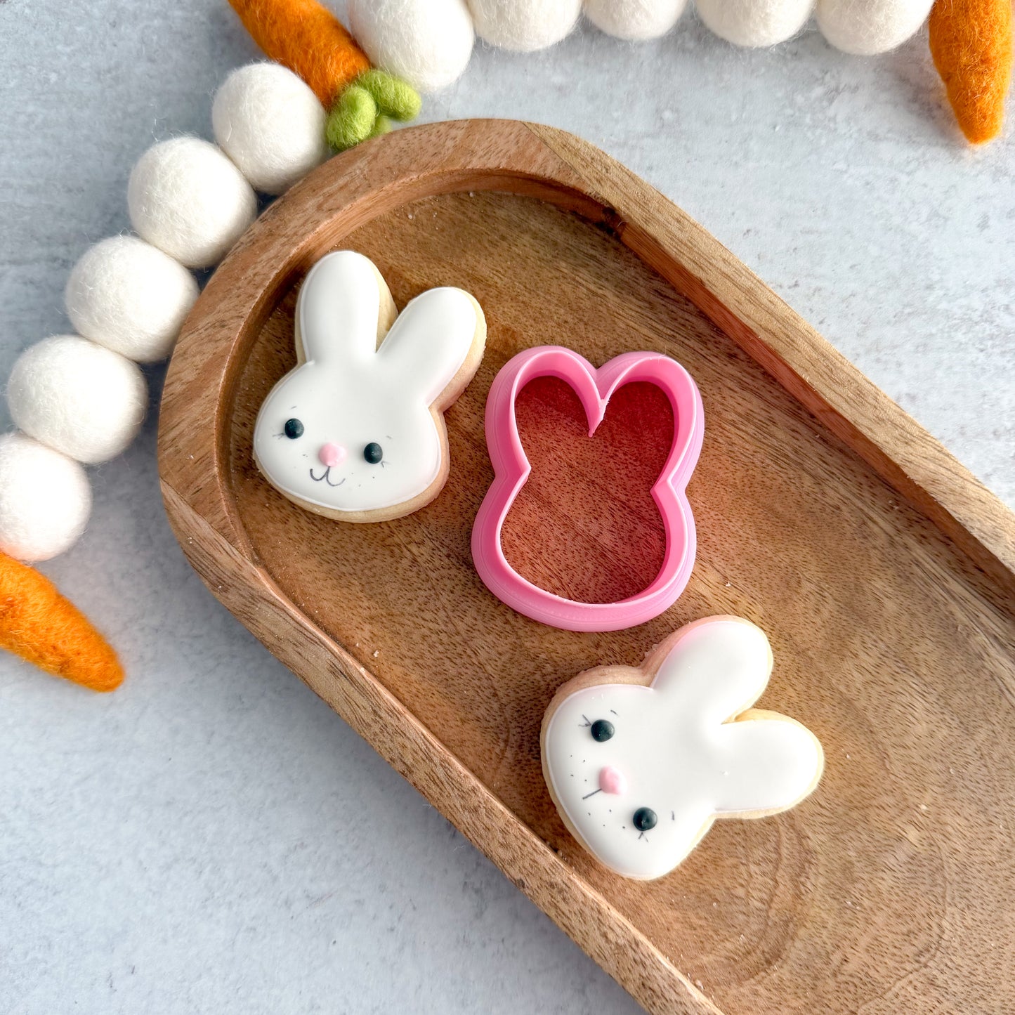 2026 mini bunny face cookie cutter