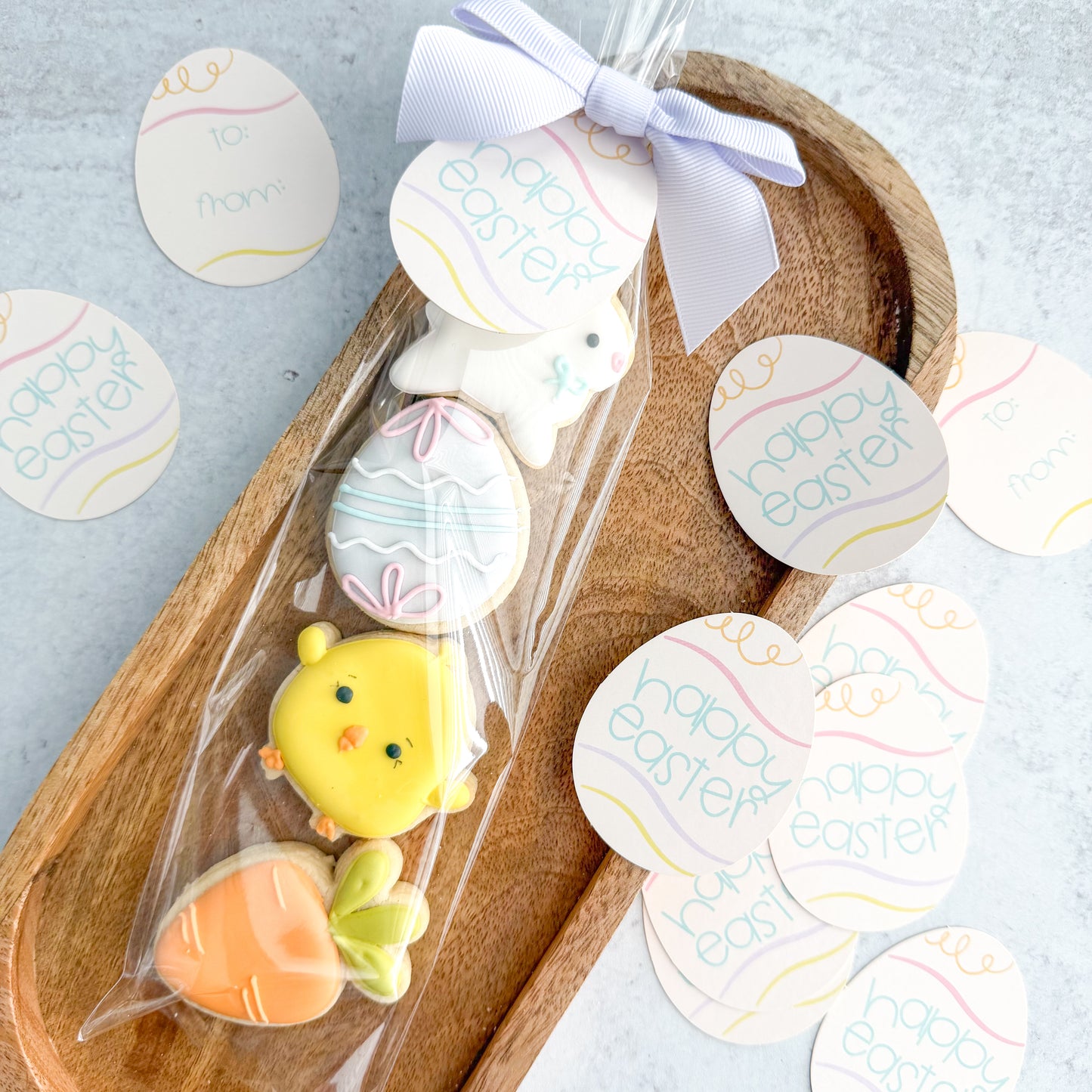 easter egg die cut  2.5x2" tags - pack of 24