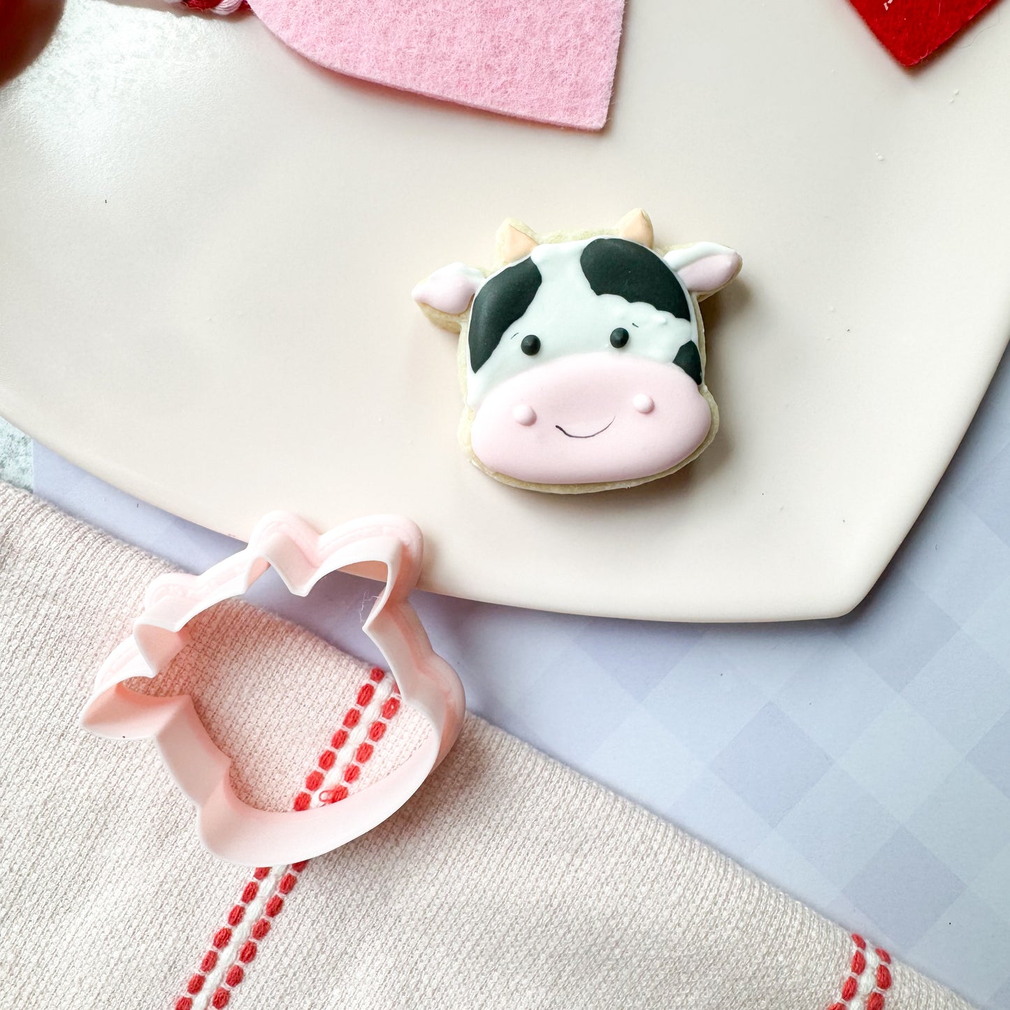 cow face mini cookie cutter