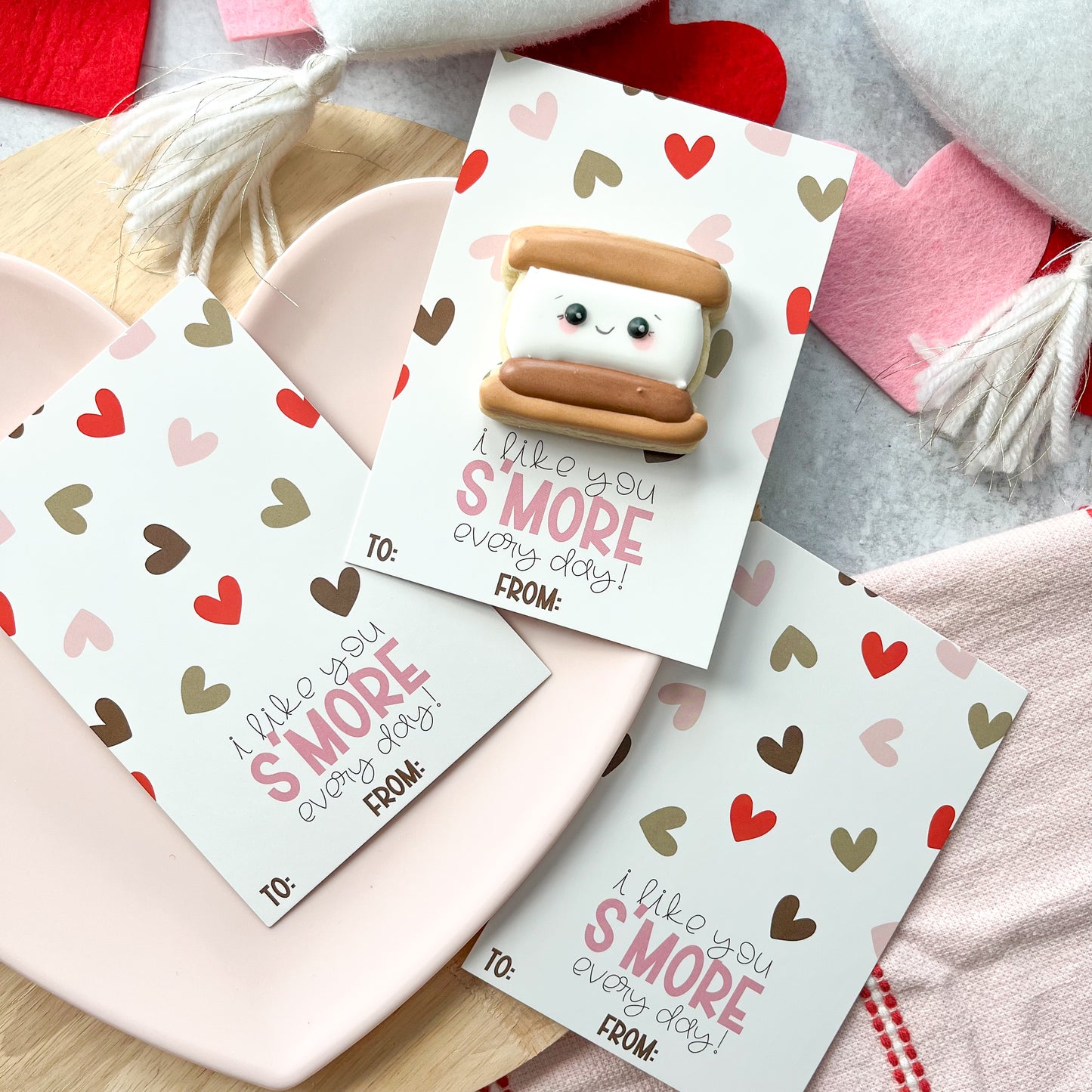 I like you s’more every day 3.5x5" cookie cards - pack of 24