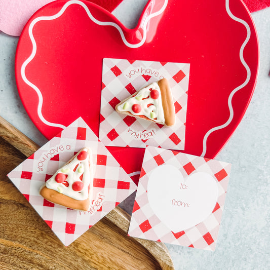 you have a pizza my heart 3.25 x 3.25"  cookie cards - pack of 24