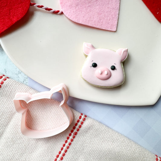 mini pig face cookie cutter