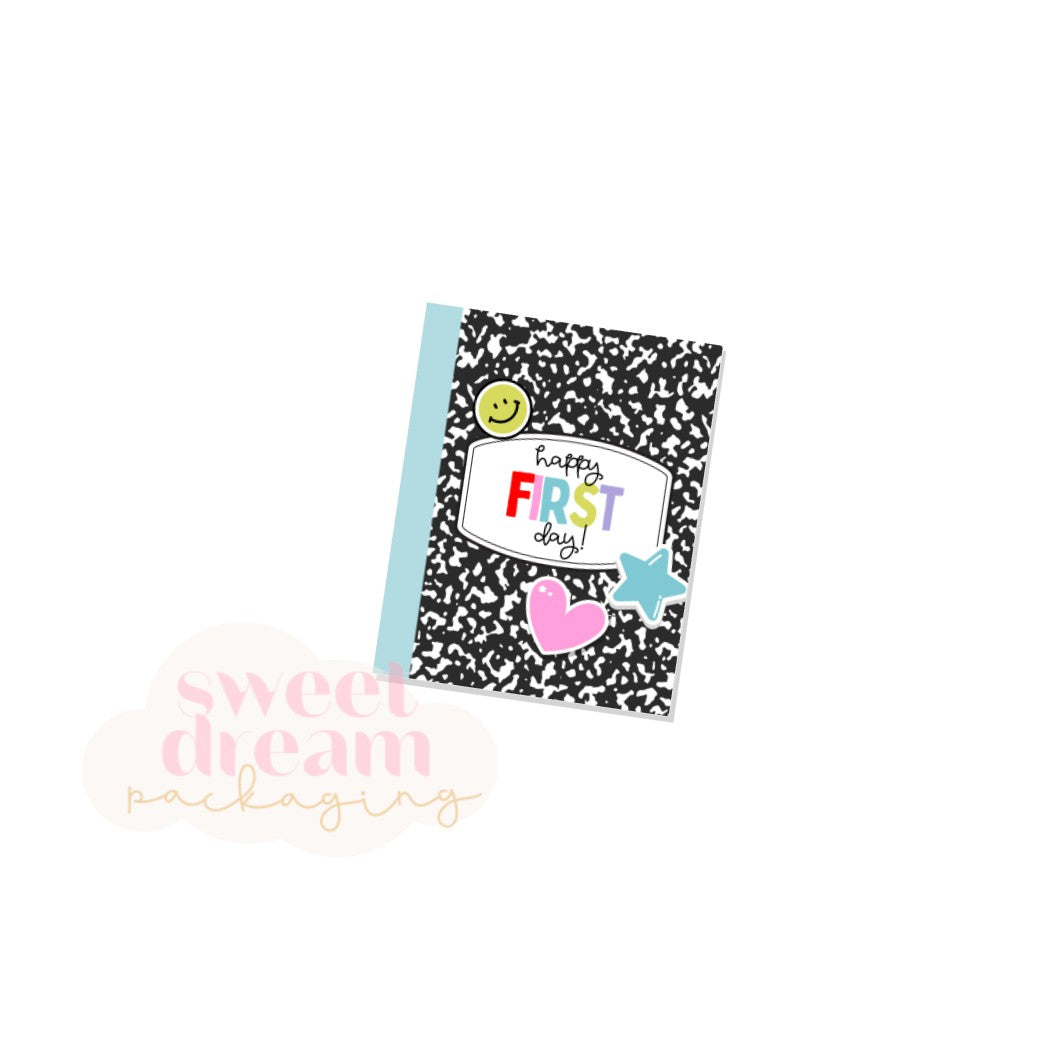 happy first day 2" x 2.5" tag - digital download