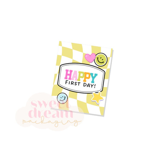 happy first day 2" x 2.5" tag - digital download