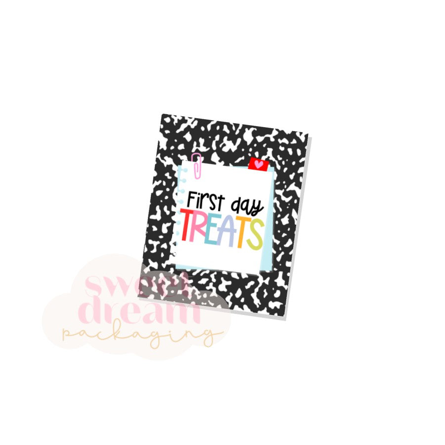 first day treats 2" x 2.5" tag - digital download