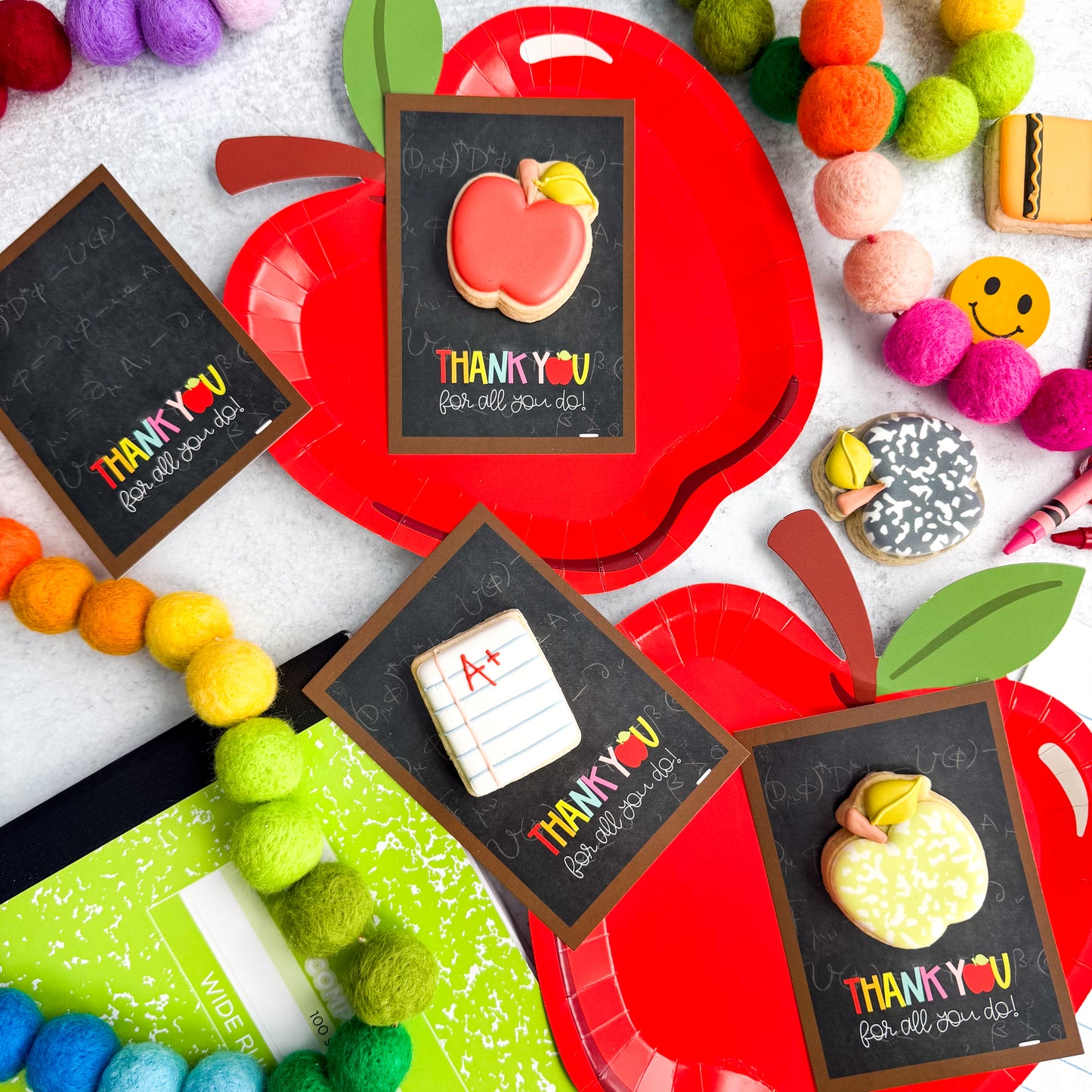 2026 thank you for all you do 3.5x5"  cookie cards - pack of 24