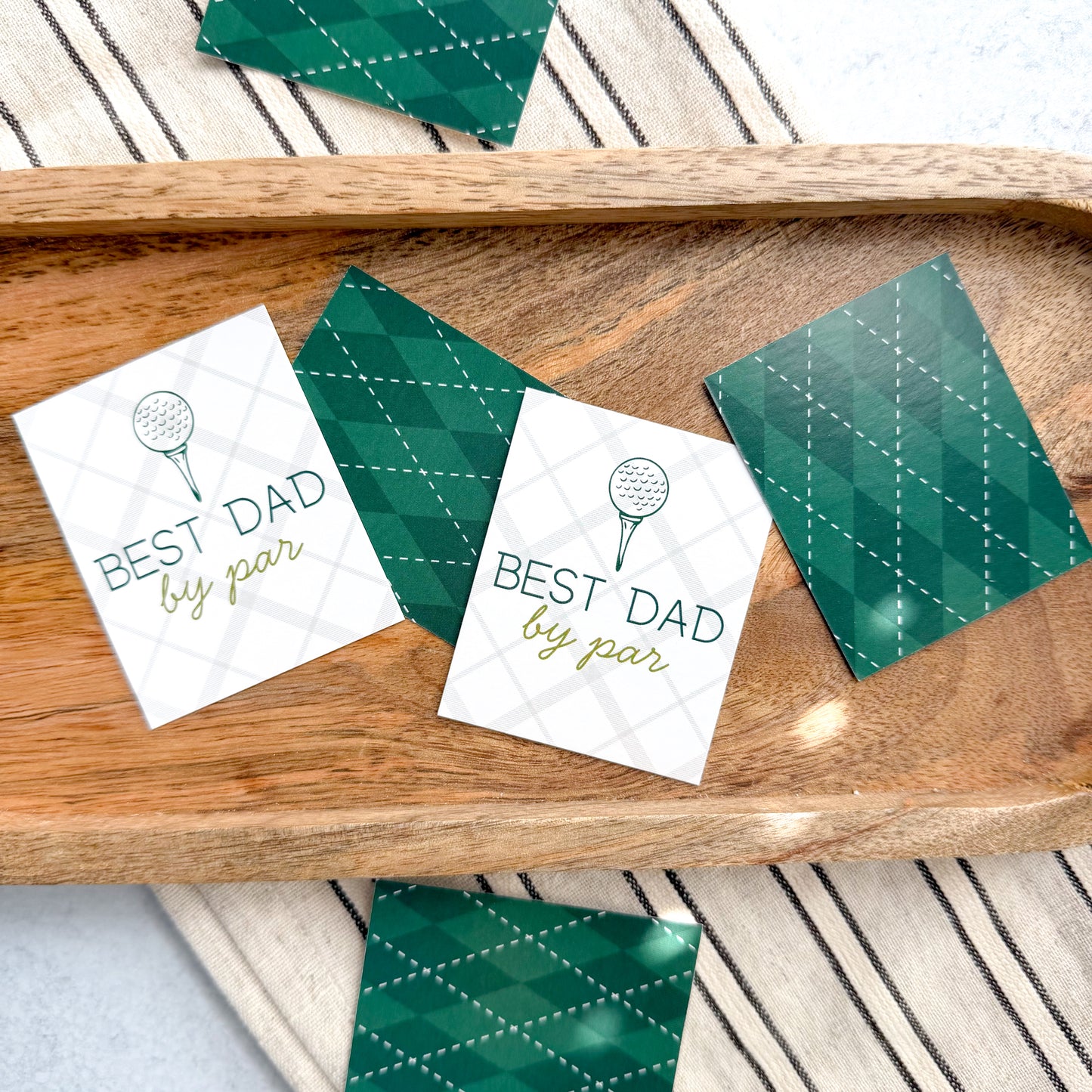 best dad by par 2.5x2" tags - pack of 24