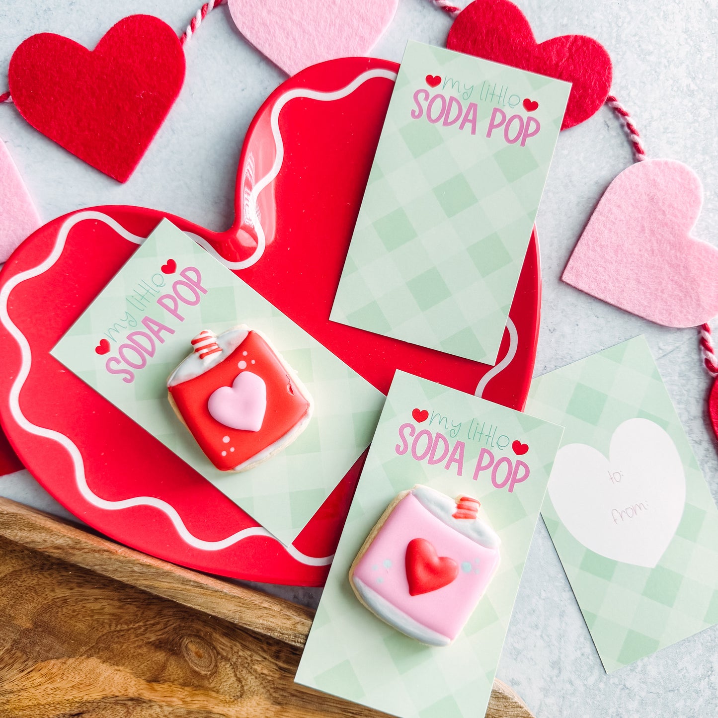 my little soda pop skinny cookie cards  - pack of 24