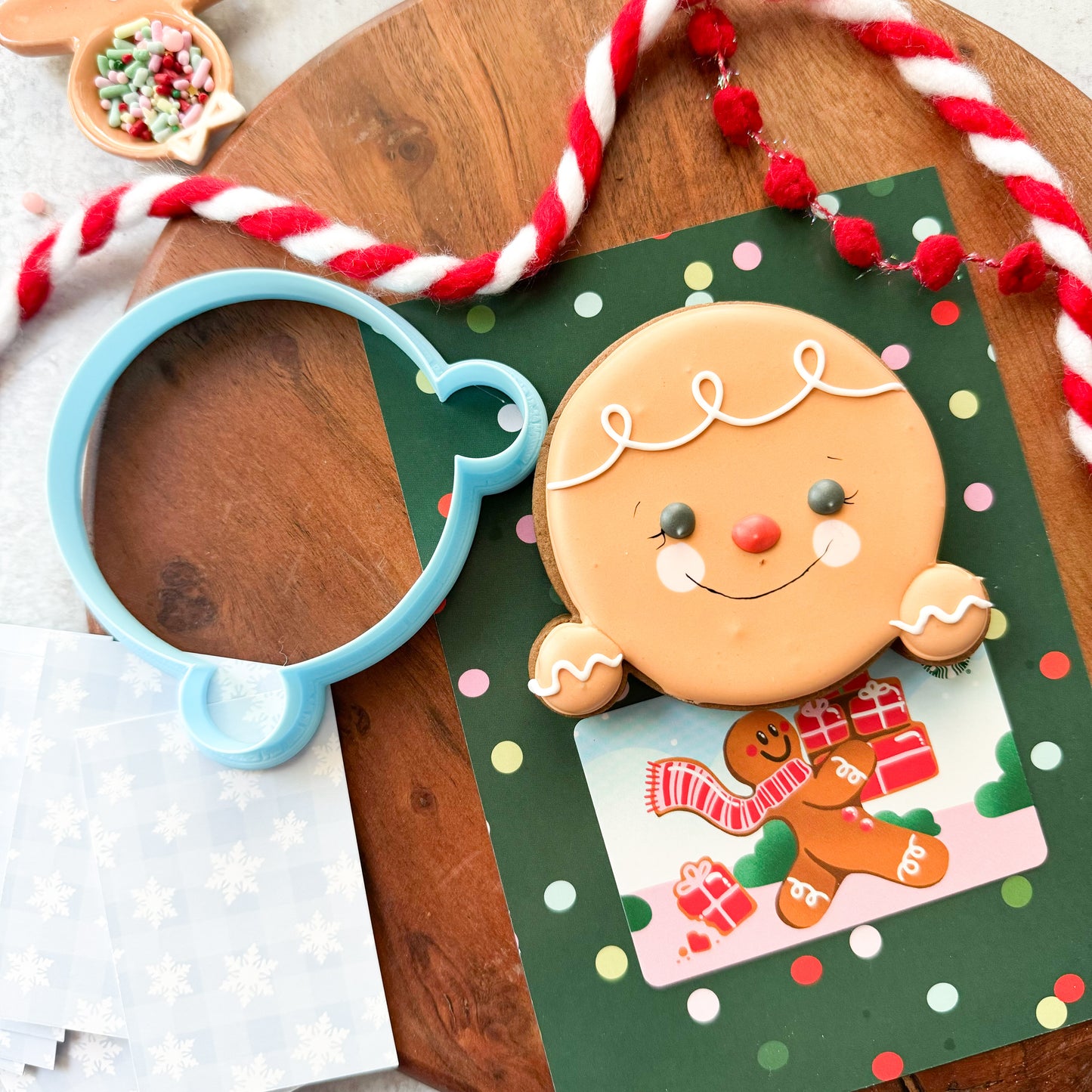 gingy gift card holder cookie cutter