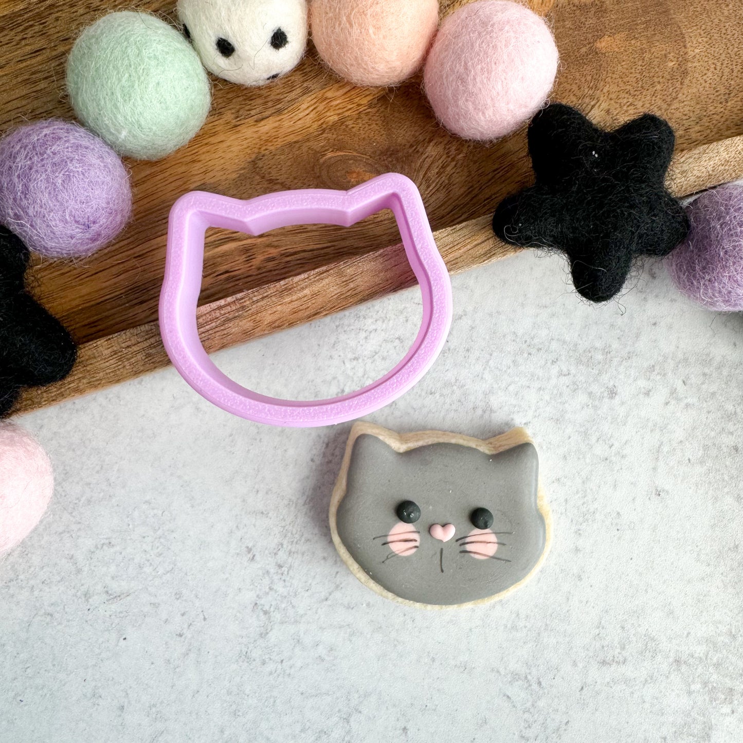 kitty cat mini cookie cutter